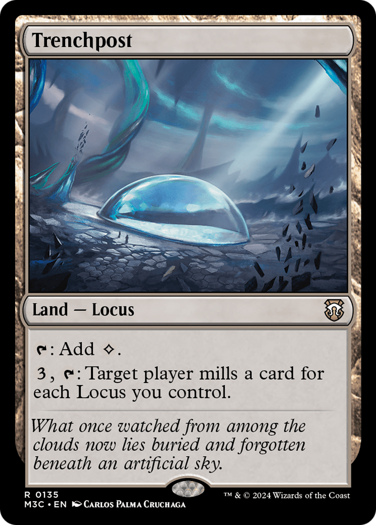 Trenchpost (Extended Art) (Ripple Foil) [Modern Horizons 3 Commander] 