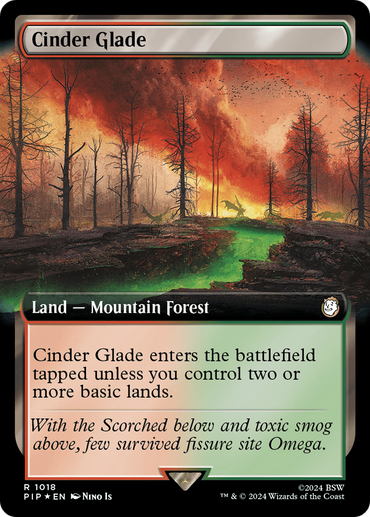 Cinder Glade (Extended Art) (Surge Foil) [Fallout] 