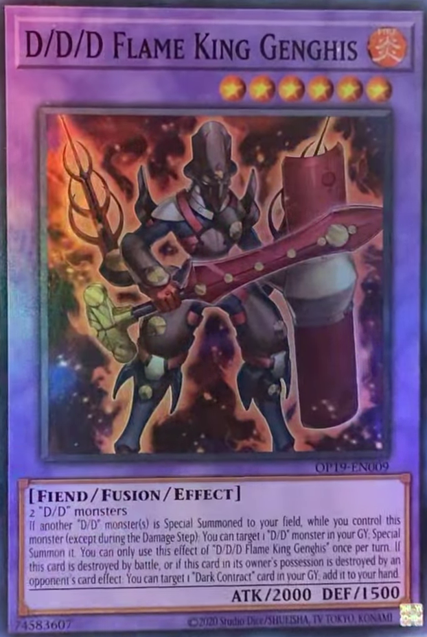 D/D/D Flame King Genghis [OP19-EN009] Super Rare 