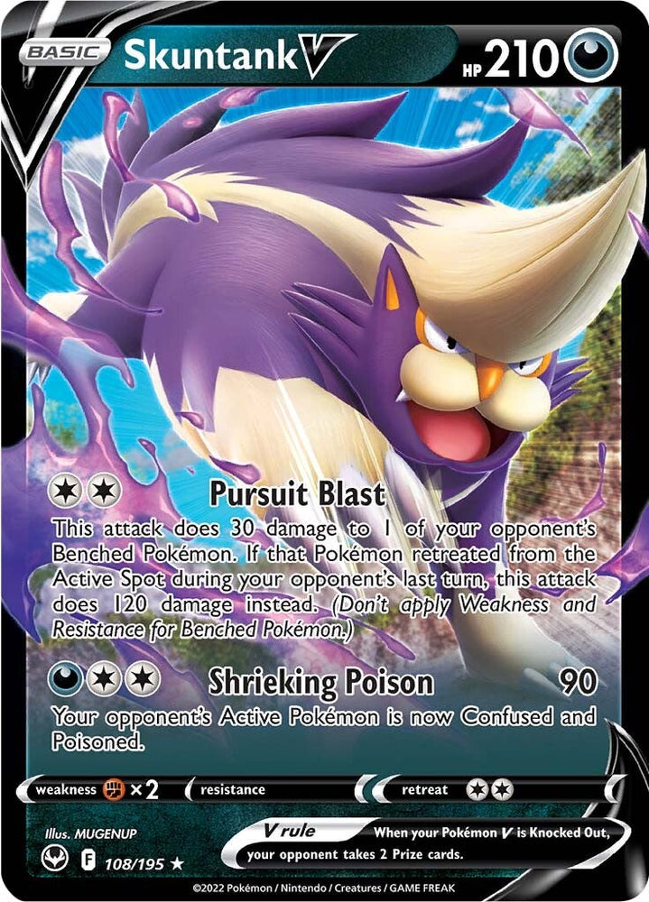 Skuntank V (108/195) [Sword &amp; Shield: Silver Tempest] 