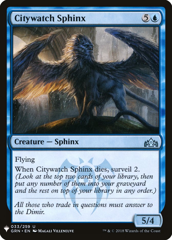 Citywatch Sphinx [Mystery Booster] 