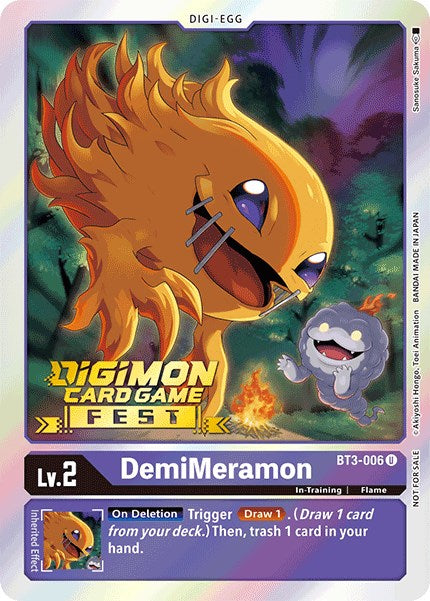 DemiMeramon [BT3-006] (Digimon Card Game Fest 2022) [Release Special Booster Promos] 