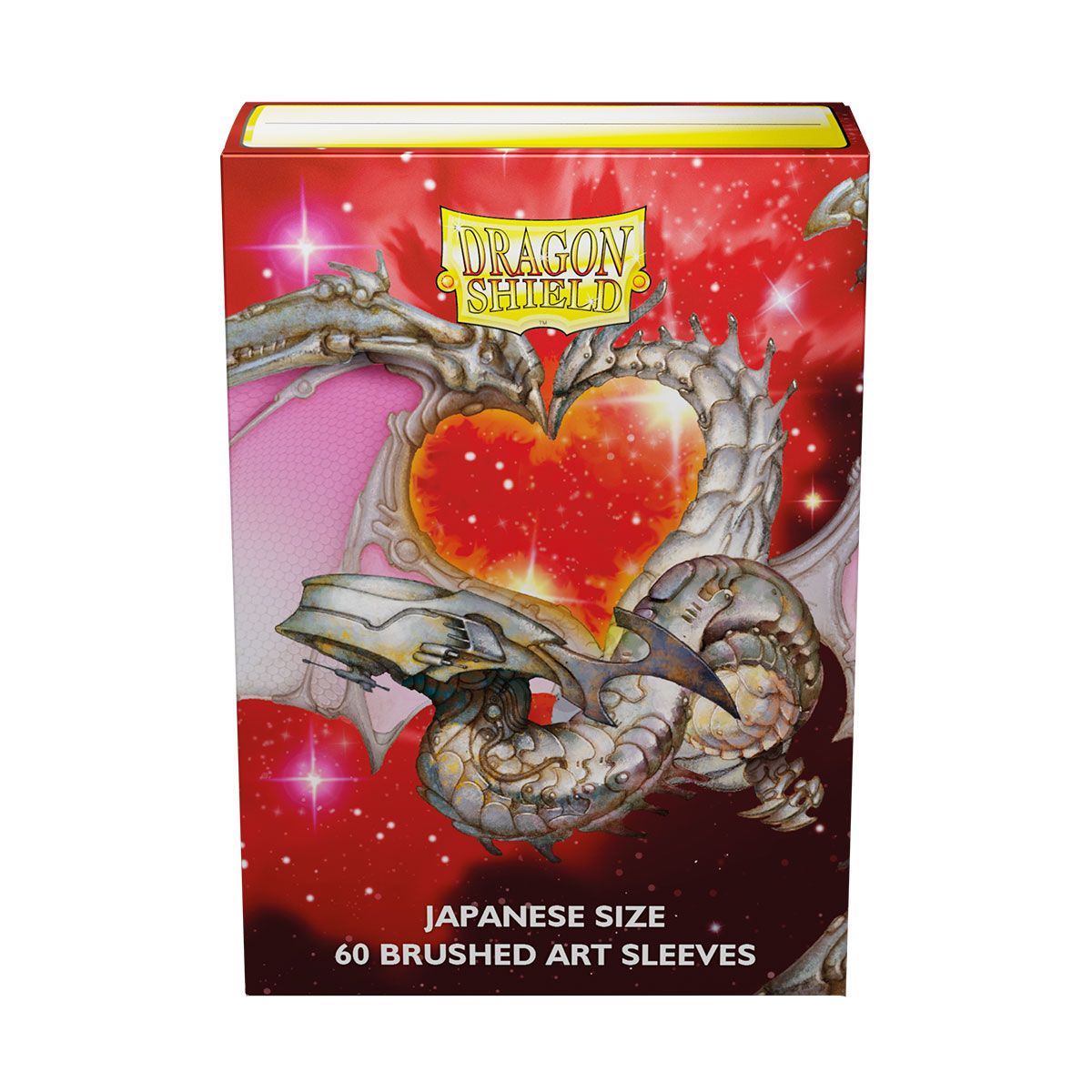 Dragon Shield: Japanese Size 60ct Brushed Art Sleeves - Valentine Dragons (2022) 