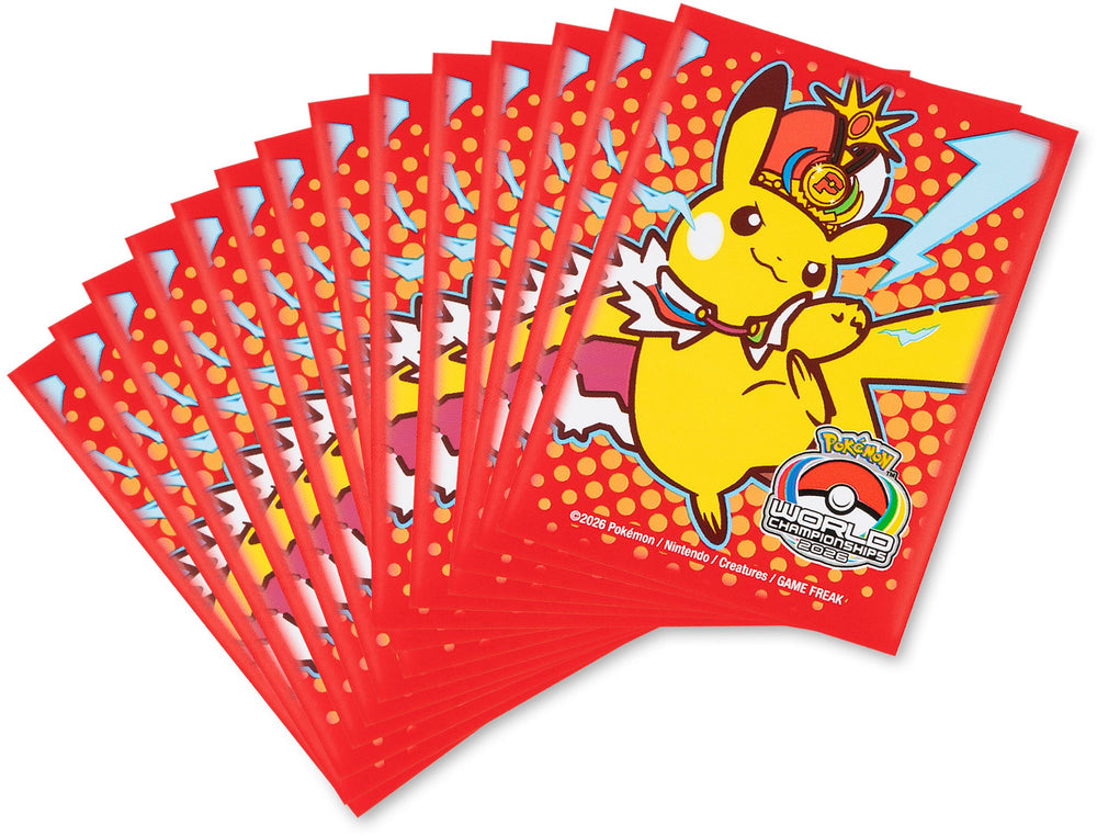 Pokemon: San Francisco Exclusive World 2026 - 65 Card Sleeves- Pikachu King