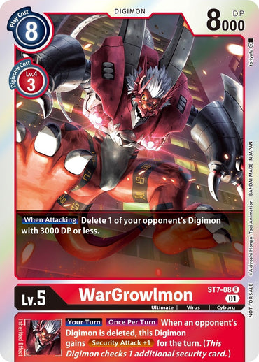 WarGrowlmon [ST7-08] (Gen Con 2022) [Starter Deck: Gallantmon Promos] 