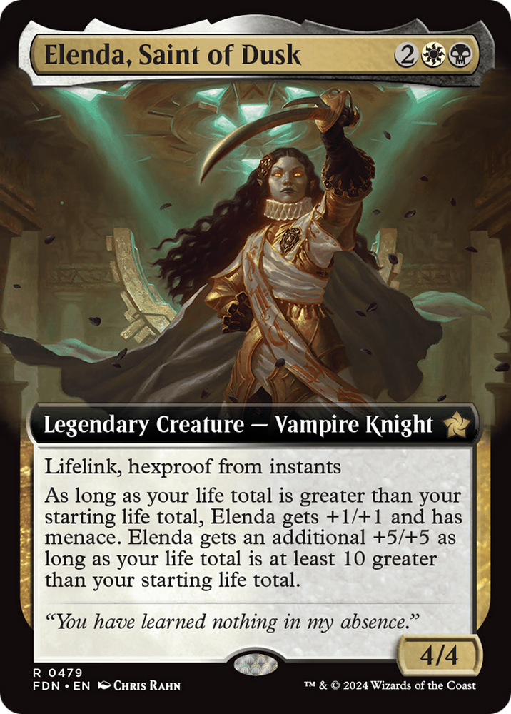 Elenda, Saint of Dusk (Extended Art) [Foundations] 