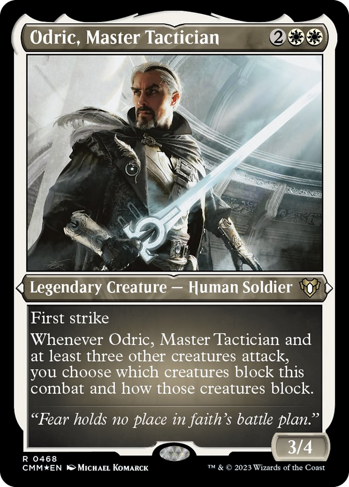 Odric, Master Tactician (Foil Etched) [Commander Masters] 