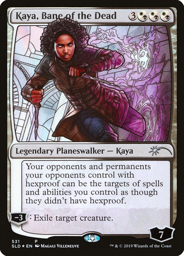 Kaya, Bane of the Dead (Stained Glass) [Secret Lair Drop Promos] 