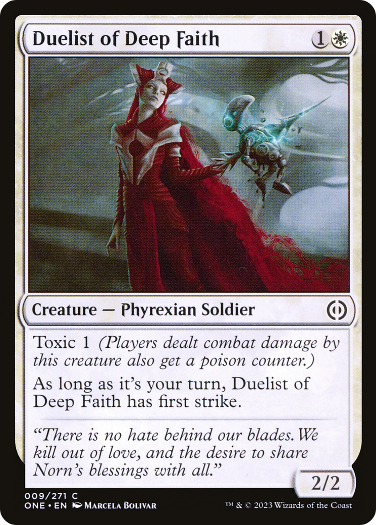 Duelist of Deep Faith [Phyrexia: All Will Be One] 