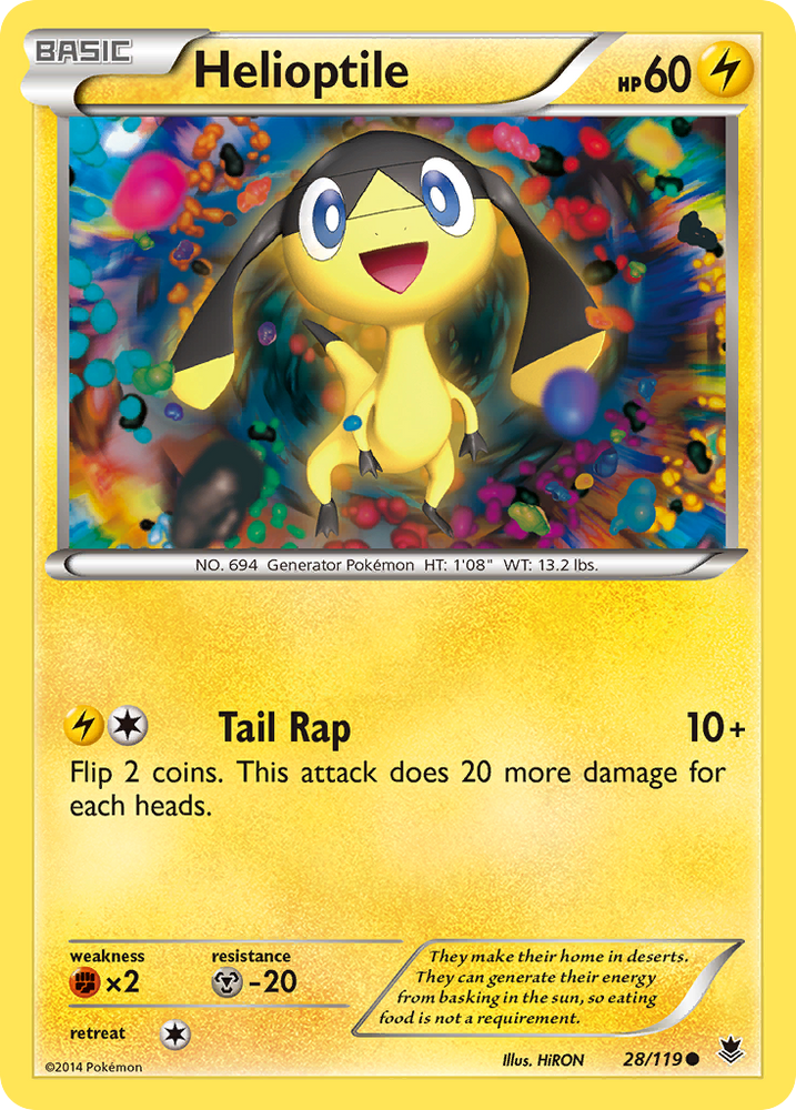 Helioptile (28/119) [XY: Phantom Forces] 