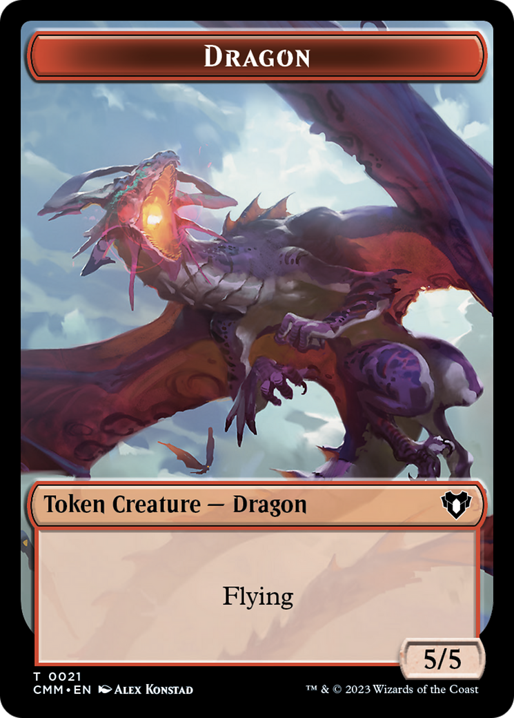 Dragon Token (21) [Commander Masters Tokens] 