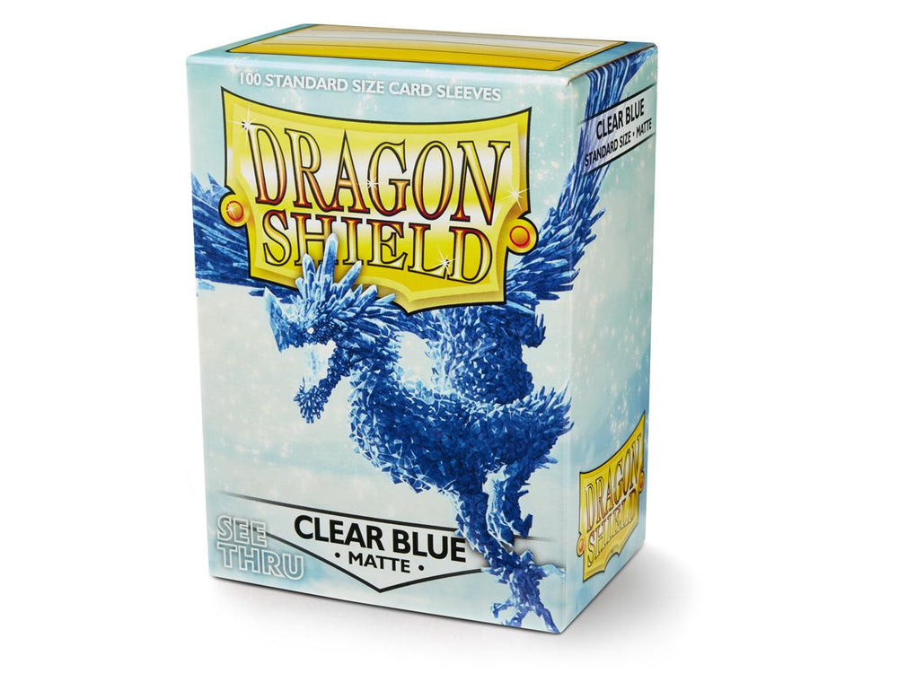 Dragon Shield: Standard 100ct Sleeves - Clear Blue (Matte) 