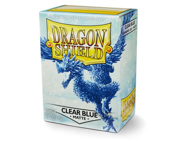 Dragon Shield: Standard 100ct Sleeves - Clear Blue (Matte) 