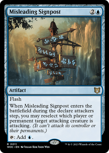 Misleading Signpost [Wilds of Eldraine Commander] 