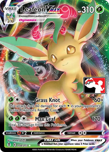 Leafeon VMAX (008/203) [Prize Pack Series One] 