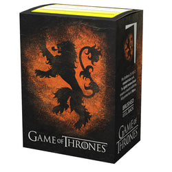 Dragon Shield: Standard 100ct Brushed Art Sleeves - Game of Thrones (House Lannister) 