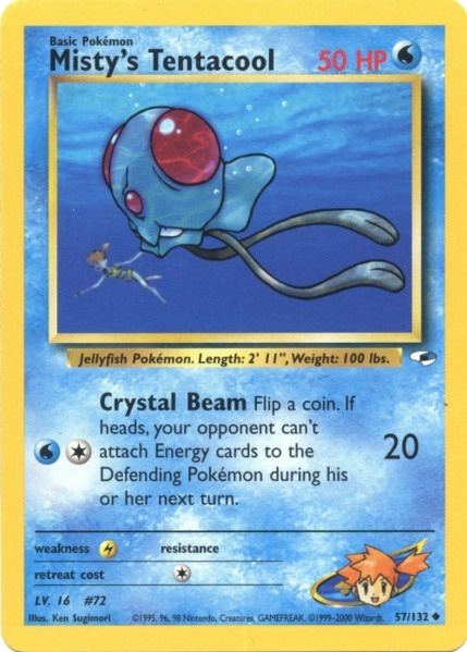 Misty's Tentacool (57/132) [Gym Heroes Unlimited] 