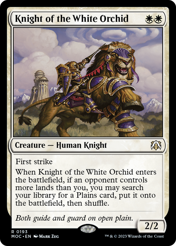 Knight of the White Orchid [March of the Machine Commander] 