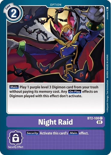 Night Raid [BT2-108] [Starter Deck: Parallel World Tactician] 