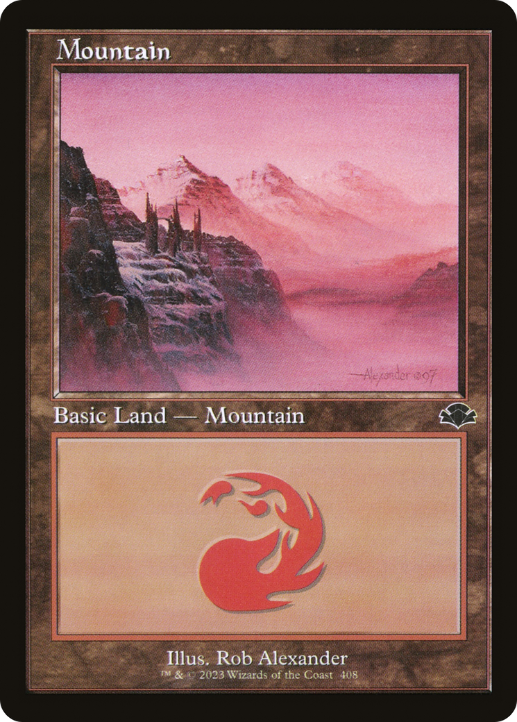 Mountain (408) (Retro) [Dominaria Remastered] 