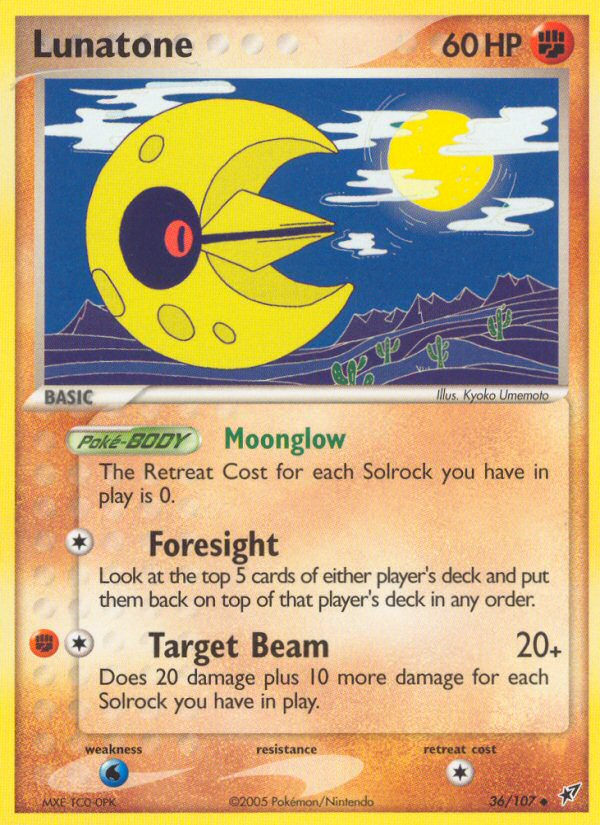 Lunatone (36/107) [EX: Deoxys] 