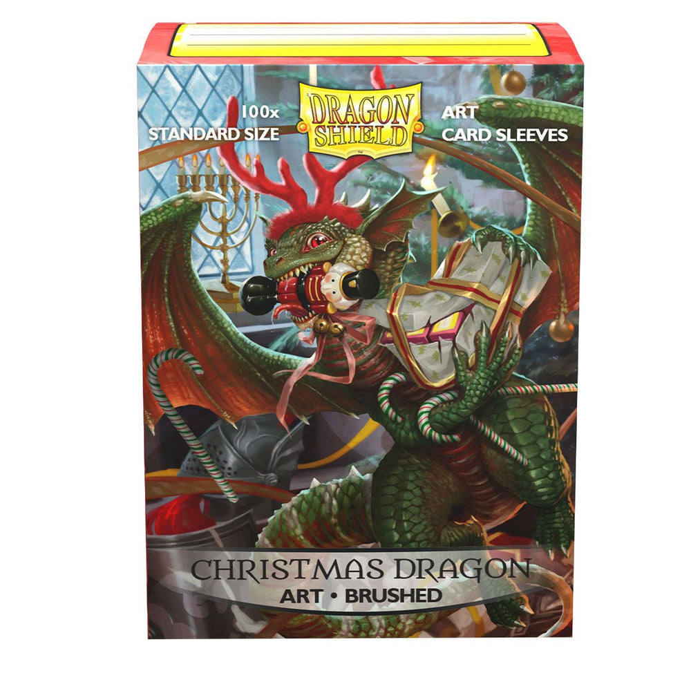 Dragon Shield: Standard 100ct Brushed Art Sleeves - Christmas Dragon (2020) 