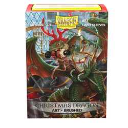 Dragon Shield: Standard 100ct Brushed Art Sleeves - Christmas Dragon (2020) 