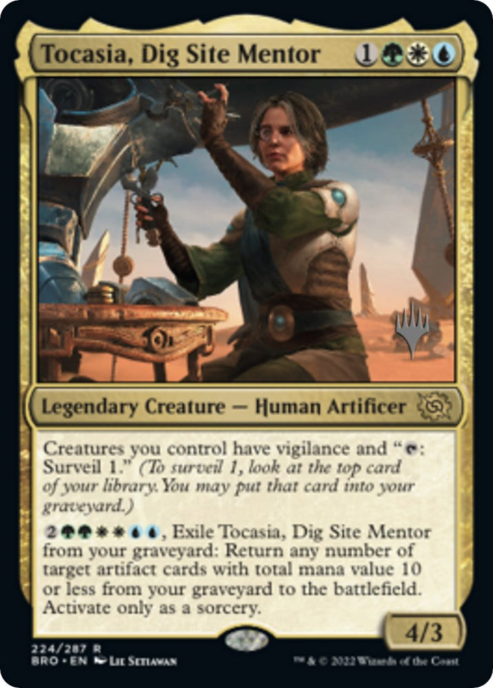 Tocasia, Dig Site Mentor (Promo Pack) [The Brothers' War Promos] 