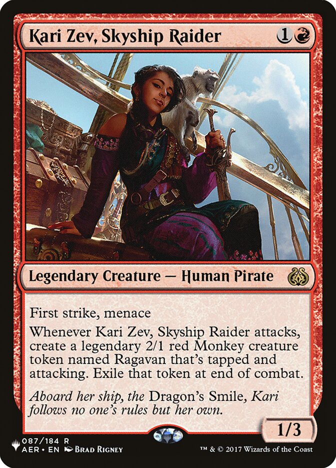 Kari Zev, Skyship Raider [The List] 