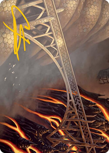 Rustvale Bridge Art Card (Gold-Stamped Signature) [Modern Horizons 2 Art Series] 