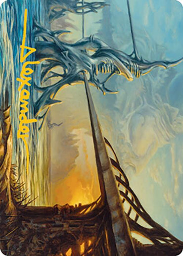 Razortide Bridge Art Card (Gold-Stamped Signature) [Modern Horizons 2 Art Series] 