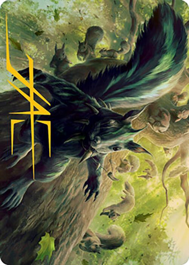 Chatterfang, Squirrel General Art Card (68) (Gold-Stamped Signature) [Modern Horizons 2 Art Series] 