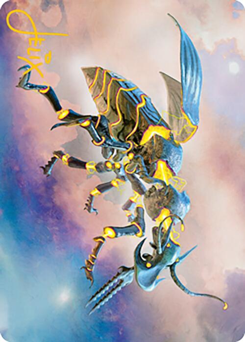 Zabaz, the Glimmerwasp Art Card (Gold-Stamped Signature) [Modern Horizons 2 Art Series] 