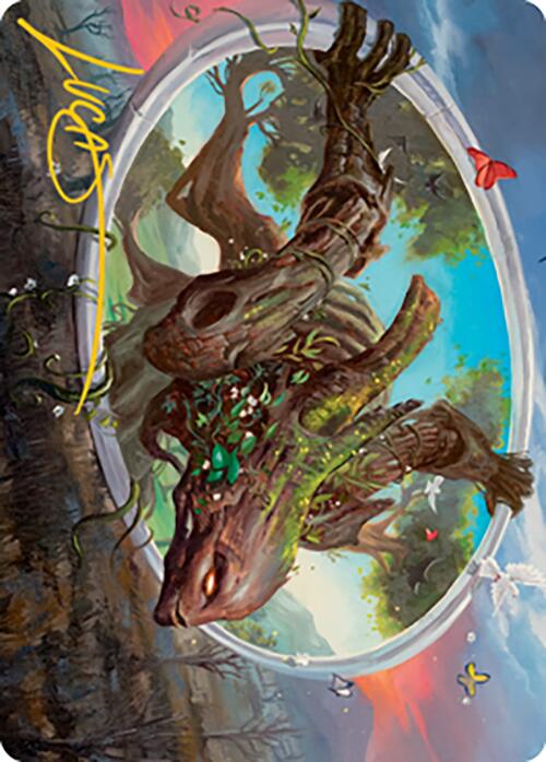 Gaea's Will Art Card (Gold-Stamped Signature) [Modern Horizons 2 Art Series] 