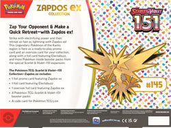 Scarlet &amp; Violet: 151 - Zapdos ex Box - Spanish 