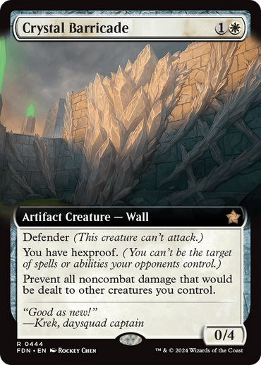 Crystal Barricade (Extended Art) [Foundations] 