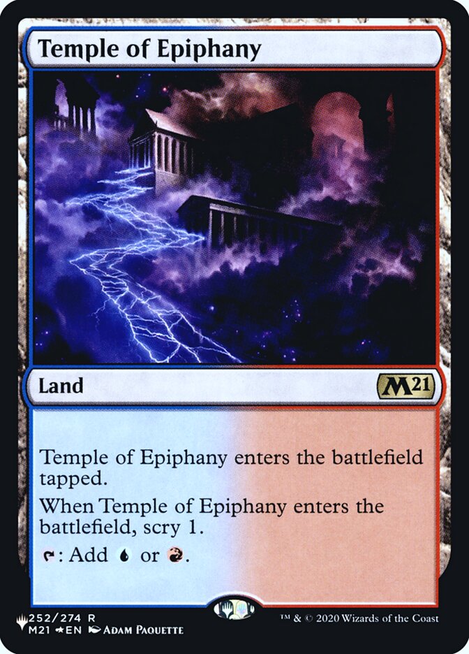 Temple of Epiphany [Secret Lair: Heads I Win, Tails You Lose] 