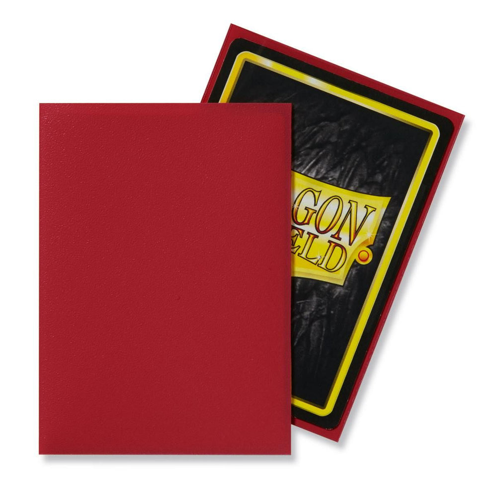 Dragon Shield: Standard 100ct Sleeves - Red (Matte) 