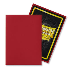 Dragon Shield: Standard 100ct Sleeves - Red (Matte) 