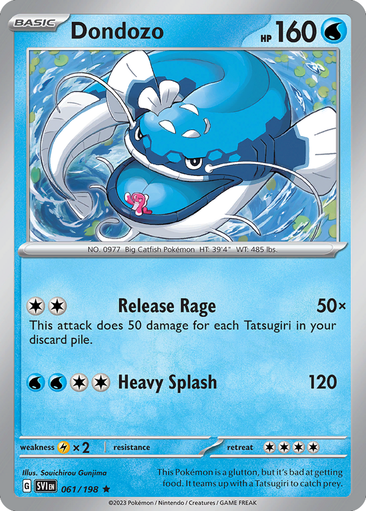 Dondozo (061/198) (Line Holo) [Scarlet &amp; Violet: Base Set] 