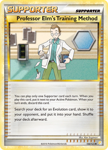 Professor Elm's Training Method (100/123) [HeartGold &amp; SoulSilver: Base Set] 
