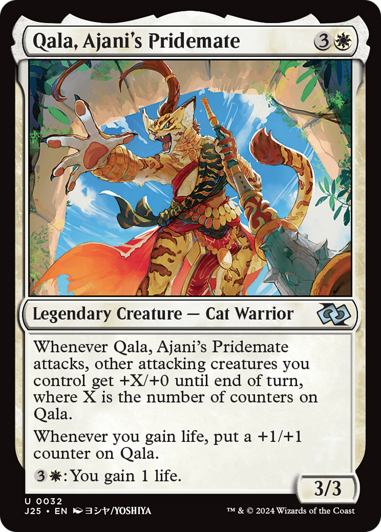 Qala, Ajani's Pridemate (Anime) [Foundations Jumpstart] 