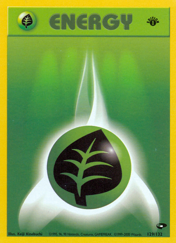 Grass Energy (129/132) [Gym Challenge 1st Edition] 