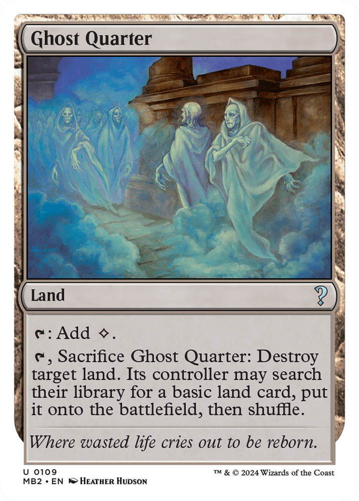 Ghost Quarter (White Border) [Mystery Booster 2] 