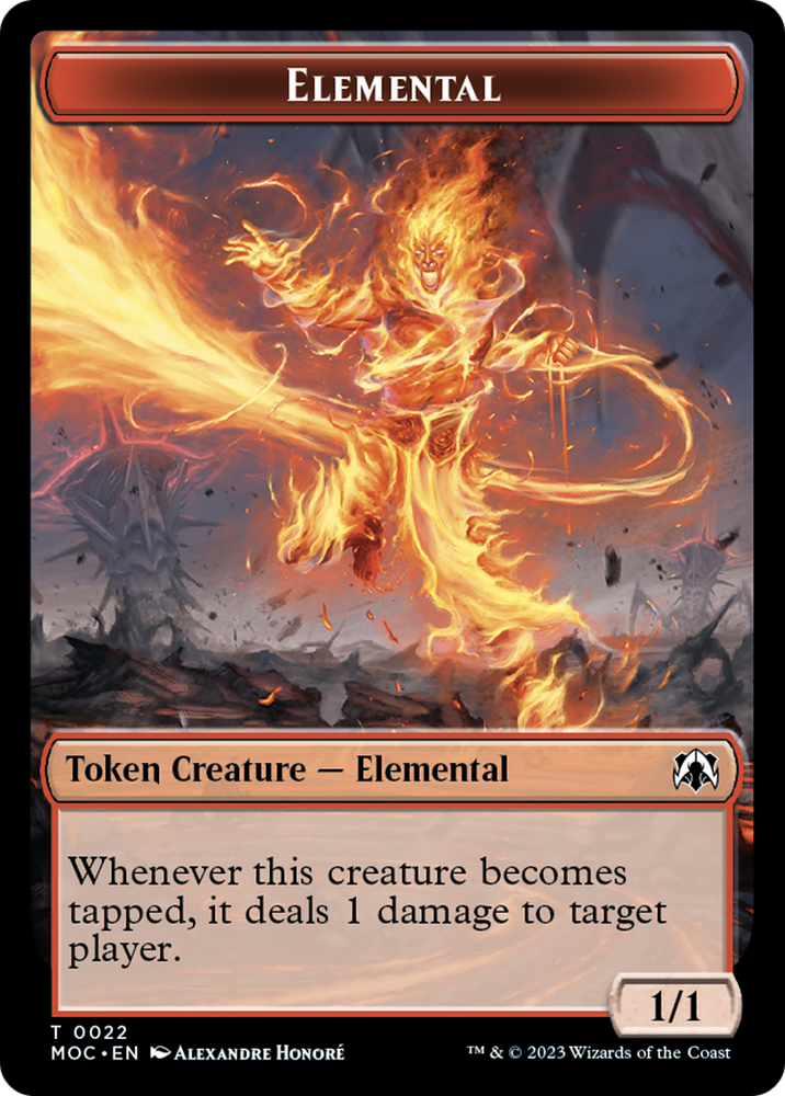 Elemental (22) // Faerie Double-Sided Token [March of the Machine Commander Tokens] 