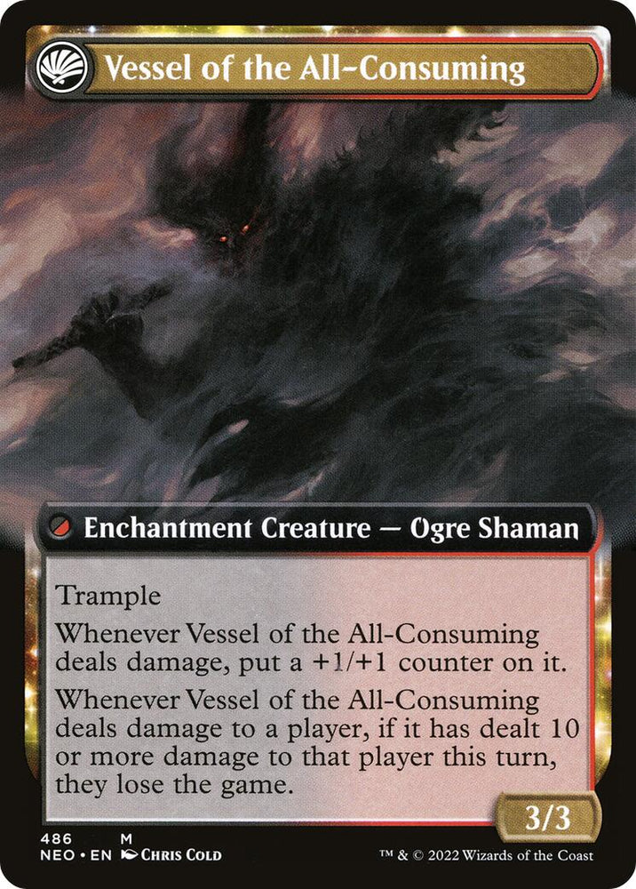 Hidetsugu Consumes All // Vessel of the All-Consuming (Extended Art) [Kamigawa: Neon Dynasty] 