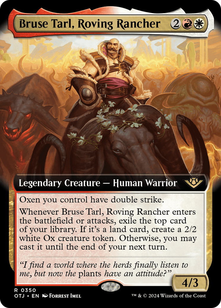 Bruse Tarl, Roving Rancher (Extended Art) [Outlaws of Thunder Junction] 