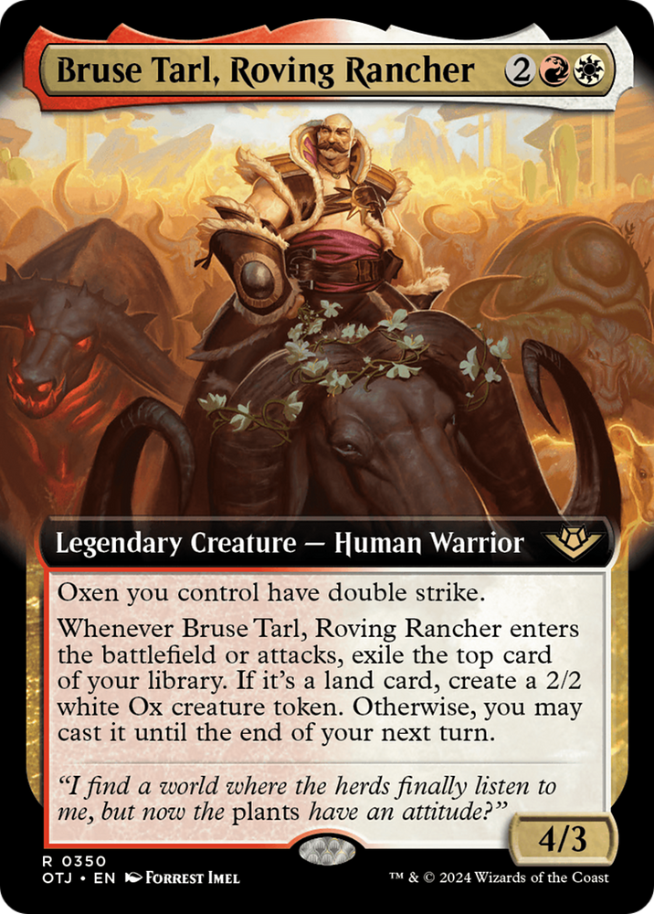 Bruse Tarl, Roving Rancher (Extended Art) [Outlaws of Thunder Junction] 