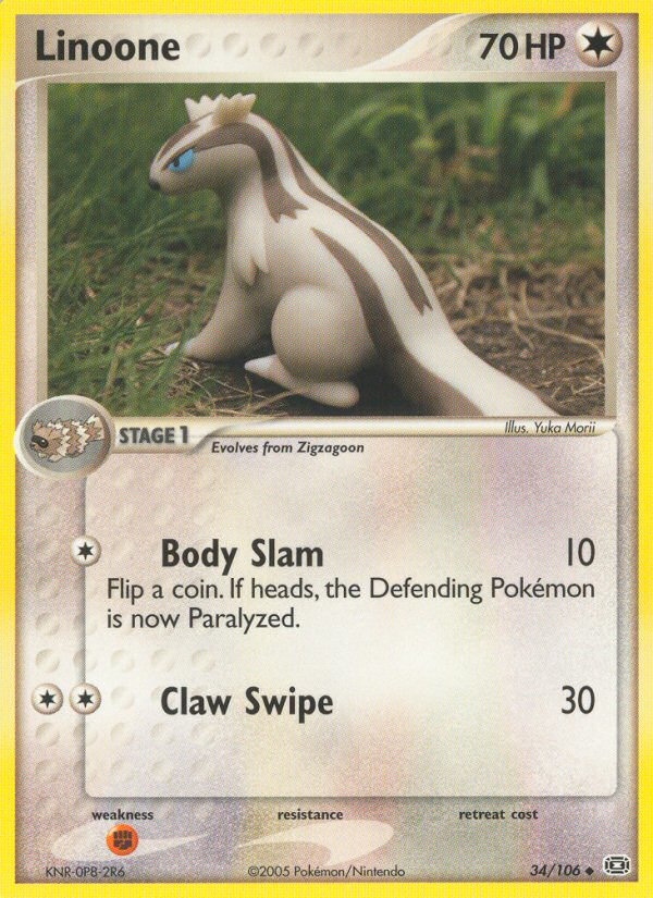 Linoone (34/106) [EX: Emerald] 