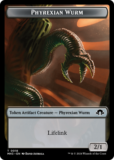 Phyrexian Wurm Token (0018) [Modern Horizons 3 Tokens] 